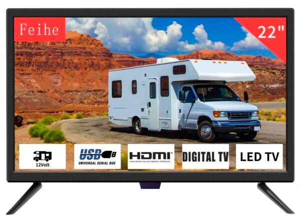 22 Inch TV, 1080p LED Widescreen HDTV with Digital ATSC Tuners, Flat Screen TV with HDMI/VGA/RCA/USB for Kitchen, RV, Bedroom, Caravan(NO DVD Player) 22 Inch TV, 1080p LED Widescreen HDTV with Digital ATSC Tuners, Flat Screen TV with HDMI/VGA/RCA/USB for Kitchen, RV, Bedroom, Caravan(NO DVD Player)
