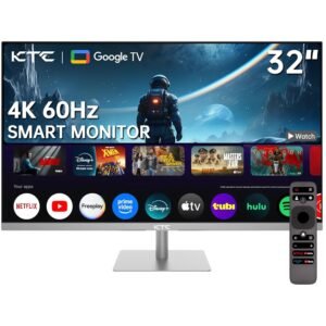 32 Inch 4K Smart Monitor with Google TV System UHD 3440x2560P Hey Google Voice Remote Netflix Licensed Dolby Audio HDR KVM Technology WiFi Bluetooth 65W PD Type C Fast Charger... 32 Inch 4K Smart Monitor with Google TV System UHD 3440x2560P Hey Google Voice Remote Netflix Licensed Dolby Audio HDR KVM Technology WiFi Bluetooth 65W PD Type C Fast Charger...
