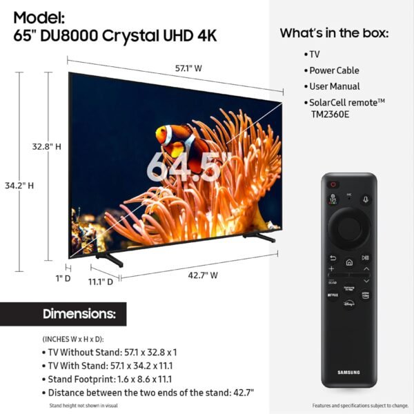 Does the SAMSUNG 65-Inch DU8000 Smart TV Deliver on Its Bold Promises Review? Does the SAMSUNG 65-Inch DU8000 Smart TV Deliver on Its Bold Promises Review?