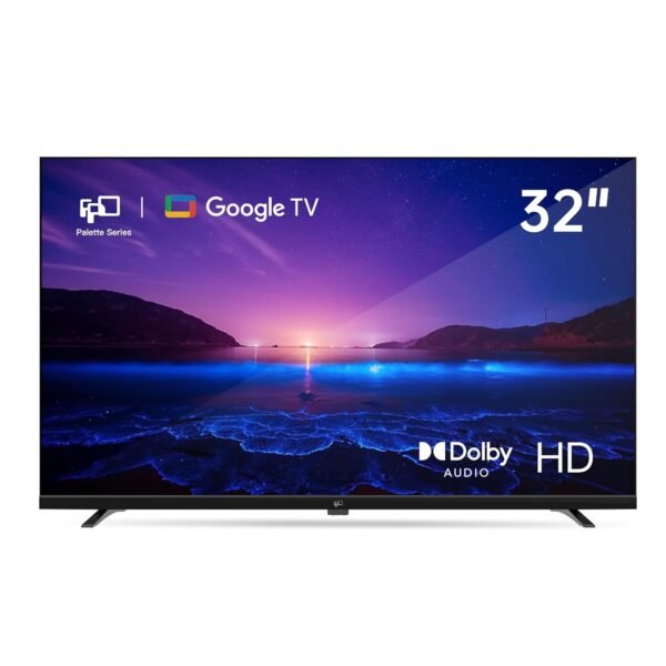 FPD 32-inch Smart TV Google TV HD 720p with Google Play and Google Cast Built-in, HDR 10, Dolby Audio, Voice Remote, Stream Live TV(Palette-Series, CG32-P3, 2024 Model) FPD 32-inch Smart TV Google TV HD 720p with Google Play and Google Cast Built-in, HDR 10, Dolby Audio, Voice Remote, Stream Live TV(Palette-Series, CG32-P3, 2024 Model)