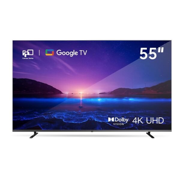 FPD 55-inch Smart TV Google TV 4K UHD with Google Play and Google Cast Built-in, HDR 10, Dolby Vision Dolby Atmos, MEMC, Voice Remote, Stream Live TV(Canvas-Series, CG55-C1,... FPD 55-inch Smart TV Google TV 4K UHD with Google Play and Google Cast Built-in, HDR 10, Dolby Vision Dolby Atmos, MEMC, Voice Remote, Stream Live TV(Canvas-Series, CG55-C1,...