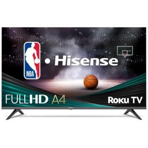 Hisense 40-Inch Class A4 Series FHD 1080p Smart Roku TV with Alexa Compatibility (40A4NR, 2024 Model) - Dolby Audio, Slim Bezel Design, Google Assistant Hisense 40-Inch Class A4 Series FHD 1080p Smart Roku TV with Alexa Compatibility (40A4NR, 2024 Model) - Dolby Audio, Slim Bezel Design, Google Assistant