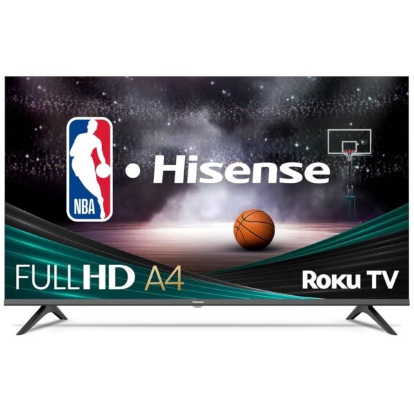 Hisense 40-Inch Class A4 Series FHD 1080p Smart Roku TV with Alexa Compatibility (40A4NR, 2024 Model) - Dolby Audio, Slim Bezel Design, Google Assistant Hisense 40-Inch Class A4 Series FHD 1080p Smart Roku TV with Alexa Compatibility (40A4NR, 2024 Model) - Dolby Audio, Slim Bezel Design, Google Assistant
