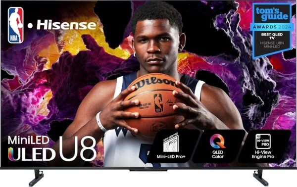 Hisense 55-Inch Class U8 Series Mini-LED ULED 4K UHD Google Smart TV (55U8N, 2024 Model) - QLED, Dolby Vision IQ, Dolby Atmos, Full Array Local Dimming Pro, 144Hz Game Mode Pro,... Hisense 55-Inch Class U8 Series Mini-LED ULED 4K UHD Google Smart TV (55U8N, 2024 Model) - QLED, Dolby Vision IQ, Dolby Atmos, Full Array Local Dimming Pro, 144Hz Game Mode Pro,...