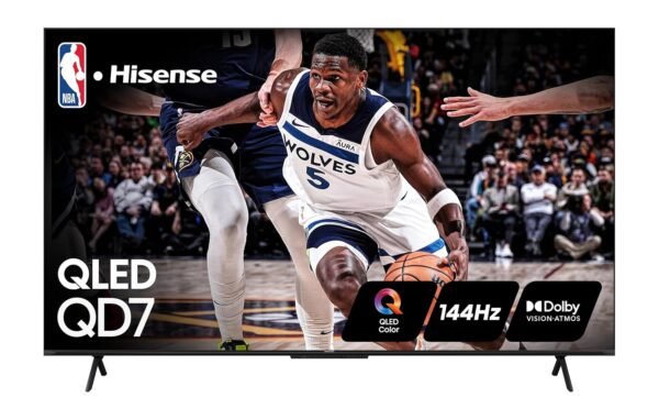 Hisense 75-Inch Class QD7 Series QLED 4K UHD Google Smart TV (75QD7N, 2024 Model) - QLED, Native 144Hz, Motion Rate 240, Direct Full Array, Game Mode Pro, Alexa Compatibility Hisense 75-Inch Class QD7 Series QLED 4K UHD Google Smart TV (75QD7N, 2024 Model) - QLED, Native 144Hz, Motion Rate 240, Direct Full Array, Game Mode Pro, Alexa Compatibility