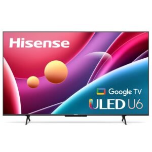 Hisense ULED 4K Premium 75U6H Quantum Dot QLED Series 75-Inch Smart Google TV, Dolby Vision Atmos, Voice Remote, Compatible with Alexa (2022 Model) Black Hisense ULED 4K Premium 75U6H Quantum Dot QLED Series 75-Inch Smart Google TV, Dolby Vision Atmos, Voice Remote, Compatible with Alexa (2022 Model) Black