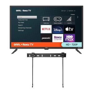 ONN 32-inch Roku Smart TV LED + Free Wall Mount with Wi-Fi Connectivity and Mobile App | Flat Screen TV Compatible with Apple Home Kit | Alexa and Google Assistant (Renewed) ONN 32-inch Roku Smart TV LED + Free Wall Mount with Wi-Fi Connectivity and Mobile App | Flat Screen TV Compatible with Apple Home Kit | Alexa and Google Assistant (Renewed)