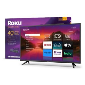 Roku Smart TV – 40-Inch Select Series 1080p Full HD RokuTV with Roku Voice Remote, Bright Picture, Customizable Home Screen – Live Local News, Sports, Gaming Roku Smart TV – 40-Inch Select Series 1080p Full HD RokuTV with Roku Voice Remote, Bright Picture, Customizable Home Screen – Live Local News, Sports, Gaming