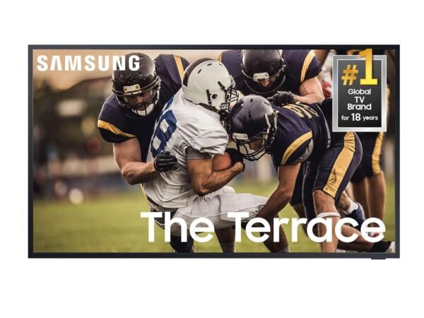 SAMSUNG 55-inch Class QLED 4K The Terrace Partial Sun Outdoor, Direct Full Array 16x, Quantum HDR 32x, Weatherproof, Wide Viewing Angle Smart TV w/ Alexa Built-in... SAMSUNG 55-inch Class QLED 4K The Terrace Partial Sun Outdoor, Direct Full Array 16x, Quantum HDR 32x, Weatherproof, Wide Viewing Angle Smart TV w/ Alexa Built-in...