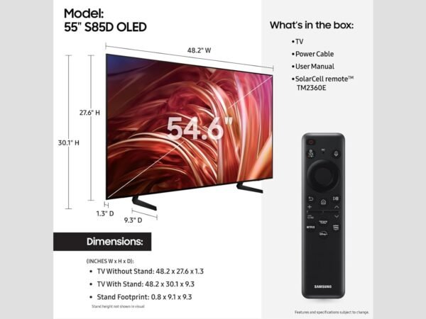 SAMSUNG 55-Inch OLED 4K Smart TV review Unveils Stunning Visuals and Features SAMSUNG 55-Inch OLED 4K Smart TV review Unveils Stunning Visuals and Features