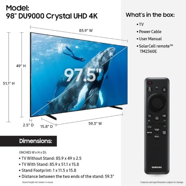 SAMSUNG 98-Inch 4K Smart TV review that will transform your viewing experience SAMSUNG 98-Inch 4K Smart TV review that will transform your viewing experience
