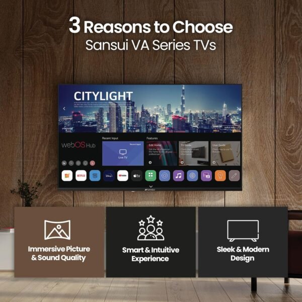 SANSUI 24 Inch Smart LED TV review features Dolby Atmos and HDR10 SANSUI 24 Inch Smart LED TV review features Dolby Atmos and HDR10