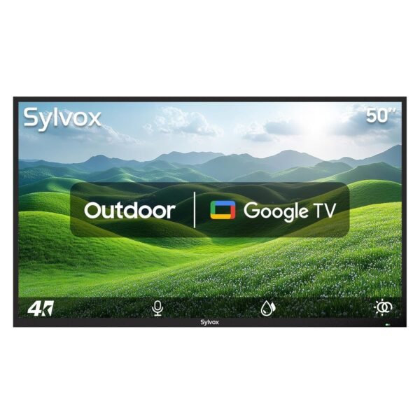 SYLVOX 50 Inch Outdoor Smart Television Weatherproof Google TV, 4K 700NIT High Brightness Temperature Resistant IP55 Waterproof TVs, Anti-Scratch Anti-Glare, Suitable for... SYLVOX 50 Inch Outdoor Smart Television Weatherproof Google TV, 4K 700NIT High Brightness Temperature Resistant IP55 Waterproof TVs, Anti-Scratch Anti-Glare, Suitable for...