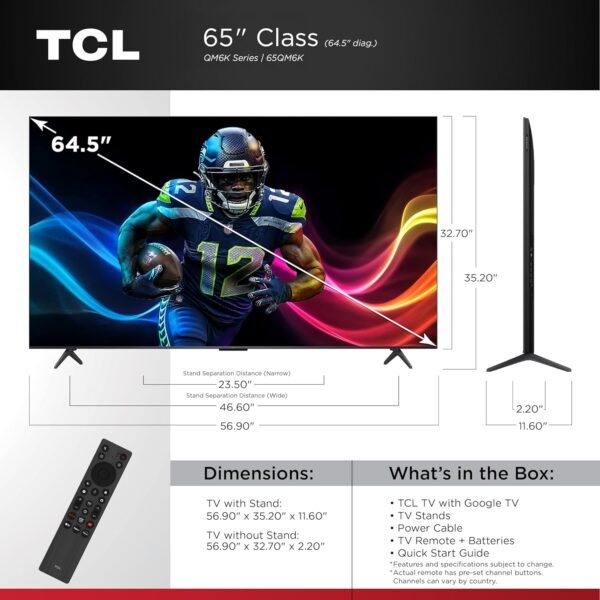 TCL 65-Inch QM6K QLED TV Review A Game-Changer for Home Entertainment TCL 65-Inch QM6K QLED TV Review A Game-Changer for Home Entertainment