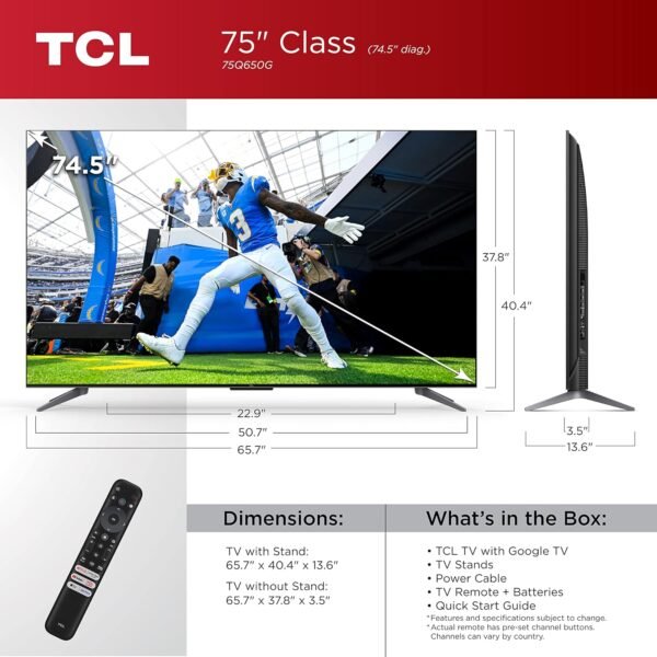 TCL 75-Inch Q6 QLED Smart TV review highlights stunning visuals and gaming features TCL 75-Inch Q6 QLED Smart TV review highlights stunning visuals and gaming features