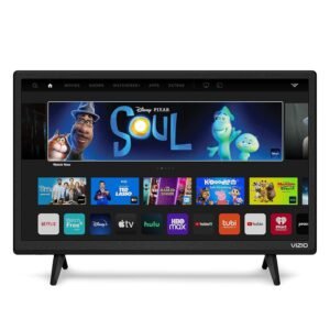 VIZIO 24-inch 1080p Smart TV with Apple AirPlay and Chromecast Built-in, Screen Mirroring for Second Screens, & 150+ Free Streaming Channels, D24f-J09, 2021 Model (Renewed) VIZIO 24-inch 1080p Smart TV with Apple AirPlay and Chromecast Built-in, Screen Mirroring for Second Screens, & 150+ Free Streaming Channels, D24f-J09, 2021 Model (Renewed)