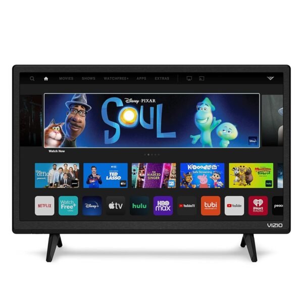 VIZIO 24-inch 1080p Smart TV with Apple AirPlay and Chromecast Built-in, Screen Mirroring for Second Screens, & 150+ Free Streaming Channels, D24f-J09, 2021 Model (Renewed) VIZIO 24-inch 1080p Smart TV with Apple AirPlay and Chromecast Built-in, Screen Mirroring for Second Screens, & 150+ Free Streaming Channels, D24f-J09, 2021 Model (Renewed)