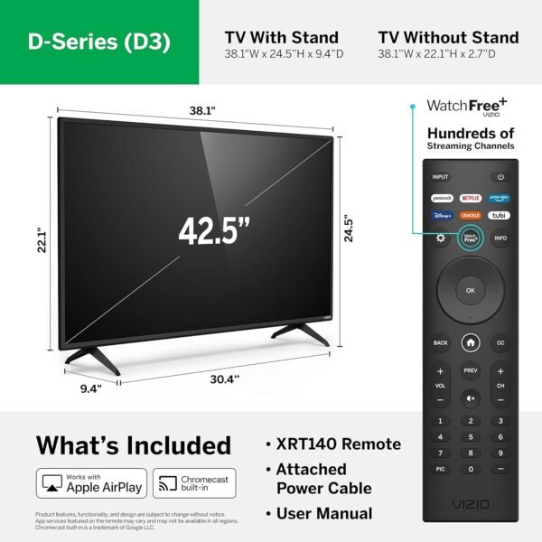 VIZIO D-Series 43-inch Smart TV review highlights stunning 1080p performance and gaming features VIZIO D-Series 43-inch Smart TV review highlights stunning 1080p performance and gaming features