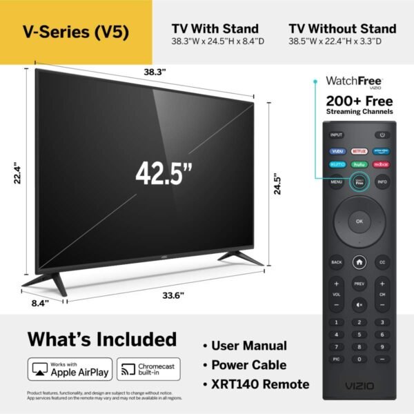 VIZIO V-Series 43 Inch 4K Smart TV review reveals stunning picture quality and features VIZIO V-Series 43 Inch 4K Smart TV review reveals stunning picture quality and features