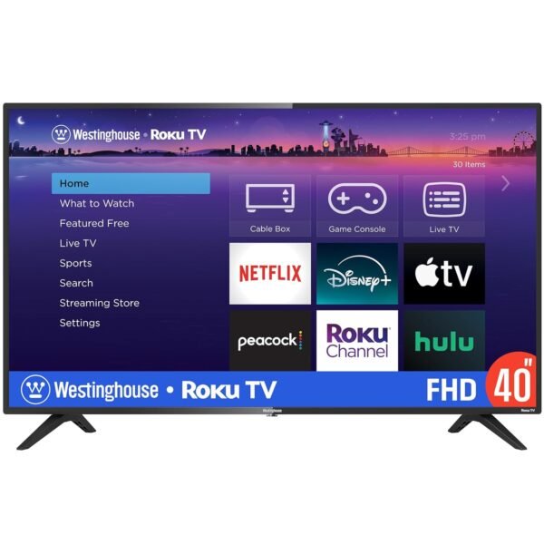 Westinghouse Roku TV - 40 Inch Smart, 1080P LED Full HD with Wi-Fi Connectivity and Mobile App, Flat Screen Compatible with Apple Home Kit, Alexa and Google Assistant Westinghouse Roku TV - 40 Inch Smart, 1080P LED Full HD with Wi-Fi Connectivity and Mobile App, Flat Screen Compatible with Apple Home Kit, Alexa and Google Assistant
